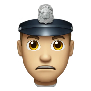 police angry sticker