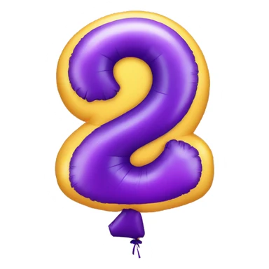 Number 9 birthday balloon  sticker