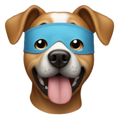 Dog wearing a mask  sticker