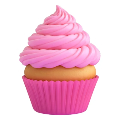 A cupcake with pink icing sticker