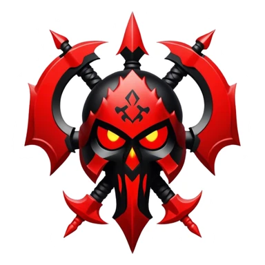 red and black chaos legion emblem sticker
