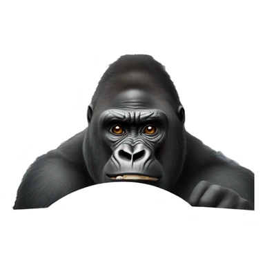 Gorilla in a car sticker