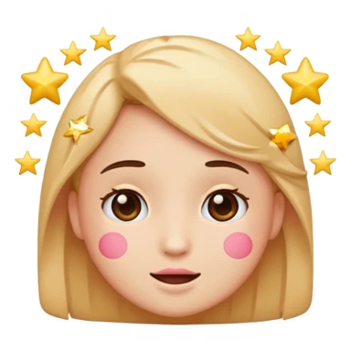 𝔅𝔩𝔲𝔰𝔥𝔦𝔫𝔤 𝔢𝔪𝔬𝔧𝔦 𝔣𝔞𝔠𝔢😊 𝔴𝔦𝔱𝔥 𝔰𝔱𝔞𝔯𝔰 𝔞𝔯𝔬𝔲𝔫𝔡 𝔱𝔥𝔢 𝔥𝔢𝔞𝔡✨ sticker