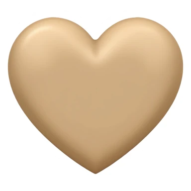 Beige heart sticker