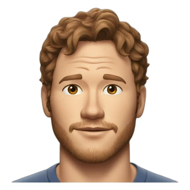 Chris Pratt ultra realistic sticker