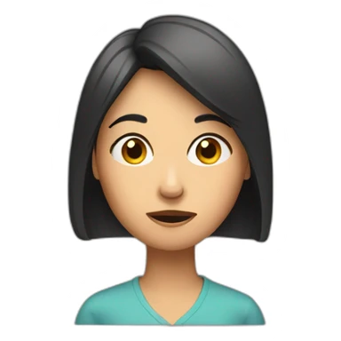 A woman looking at her phone confused sticker