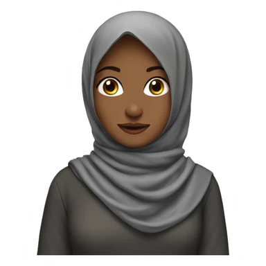 A girl with Hijaab sticker
