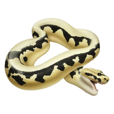Pied python sticker