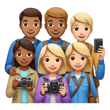 Tourists Taking Photo sticker