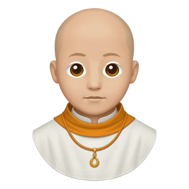 monk's collar sticker