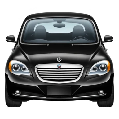 Crée-moi une voiture noire, berline, très classe La voiture  en long 2025classe S que d’un côté sticker