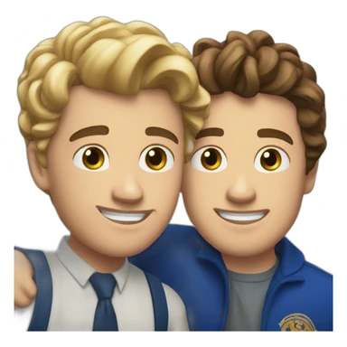 Henry and Alex from the movie red white and royal blue sticker