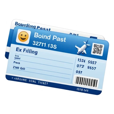 boarding pass sticker