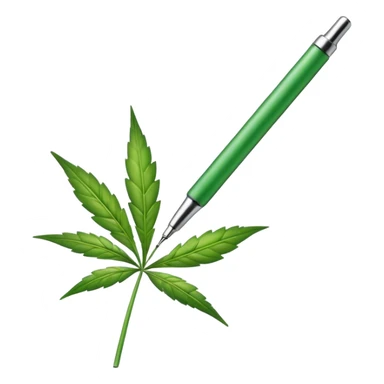 Weed pen sticker