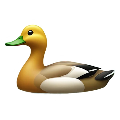 Pond with ducks sticker