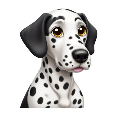 A Dalmatian puppy  sticker