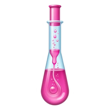 pink liquid in test tube sticker