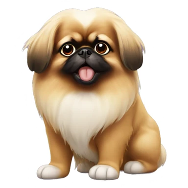 Pekingese with Mickey Mouse  sticker