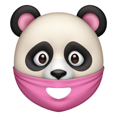 panda with facemask skincare beauty sticker