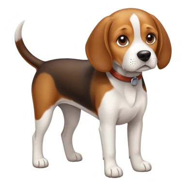 a beagle dog sticker
