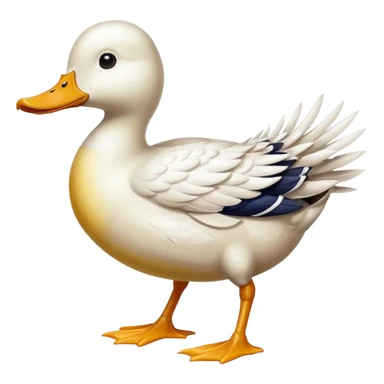 Duck wearing running spikes sticker