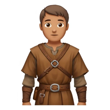 medieval man standing  sticker