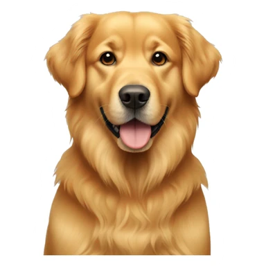 Golden retriever mixed with chow dog sticker
