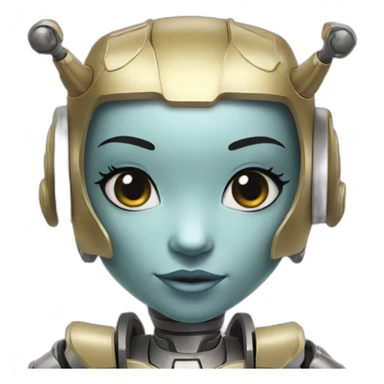 Princess robot bullgum sticker