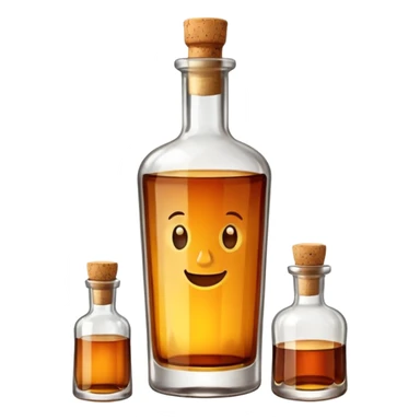 A bottle of rum sticker
