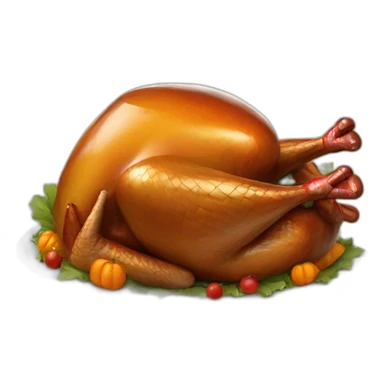 happy Thanksgiving turkey sticker