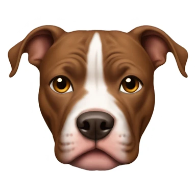 Brown pitbull  sticker
