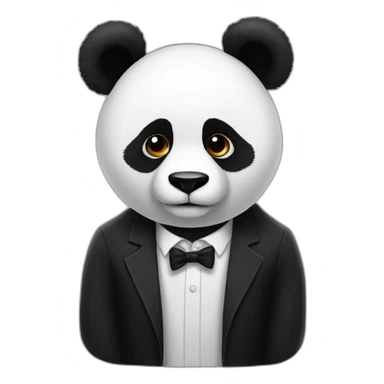 Panda but godfather  sticker