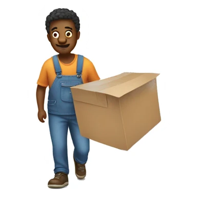 man moving out sticker