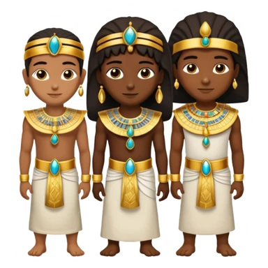 group of egipcian people sticker