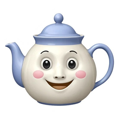 A character from the fairy tale Beauty and the Beast: Mrs. Potts, the lady who was turned into a teapot and retains the teapot's original form. sticker