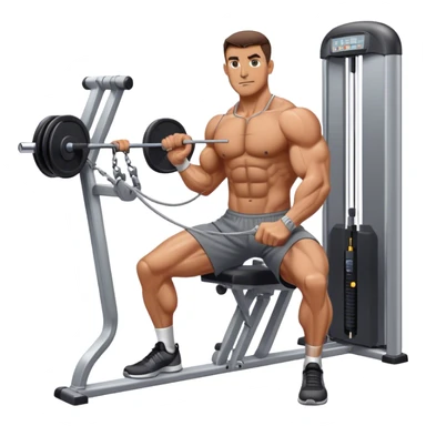 guy cable-crossover-machine sticker