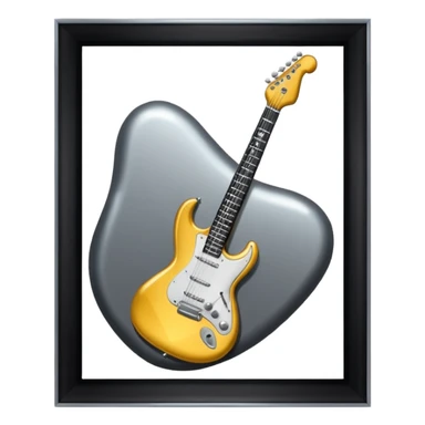 Rock and roll upside down  sticker