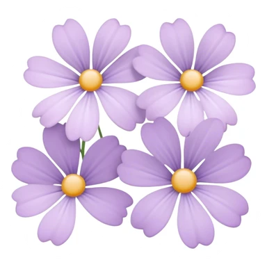 Light pink pastel lavender flowers sticker