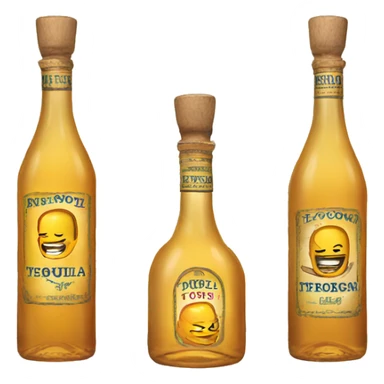 Bottle of tequila  sticker