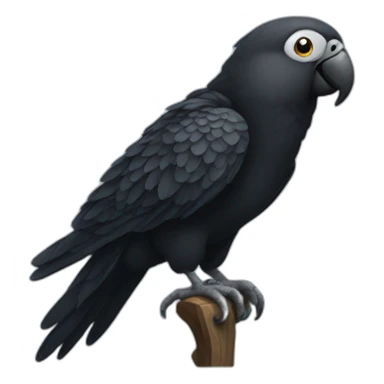 black parrot sticker