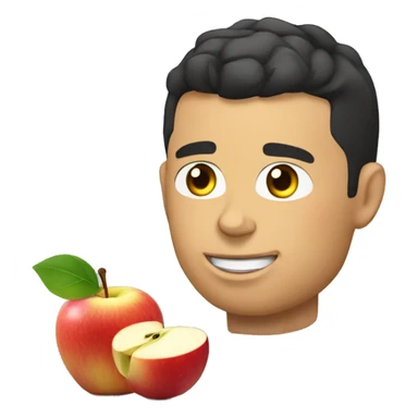 Ronaldo qui mange une pomme sticker