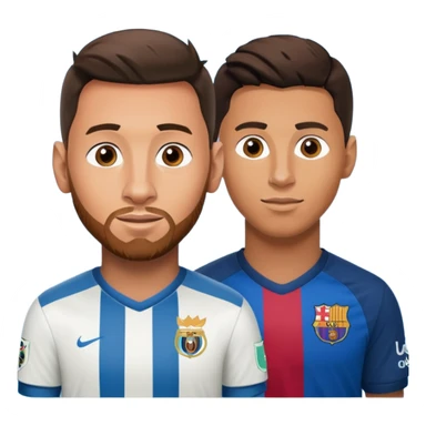 Messi  con Ronaldo  sticker