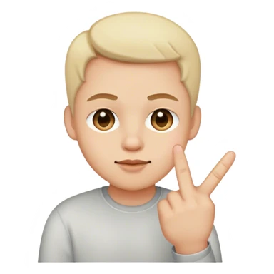 blushing face with middle finger sticker