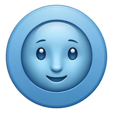 Blue tick with round circle  sticker