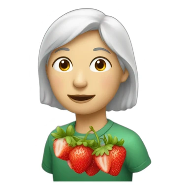 Ta mère qui mange des fraises sticker