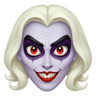 Evil Disney villain face sticker
