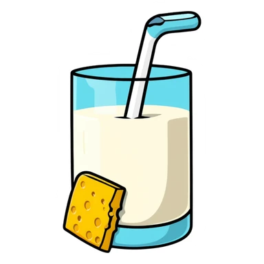 milk and cheese sticker