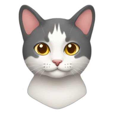 knowledgeable and caring cat in minimalist style sticker
