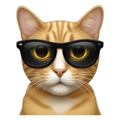 cat-wearing-blacked-out-sunglasses sticker
