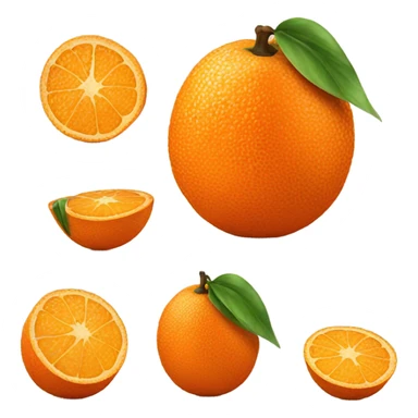 Orange  sticker